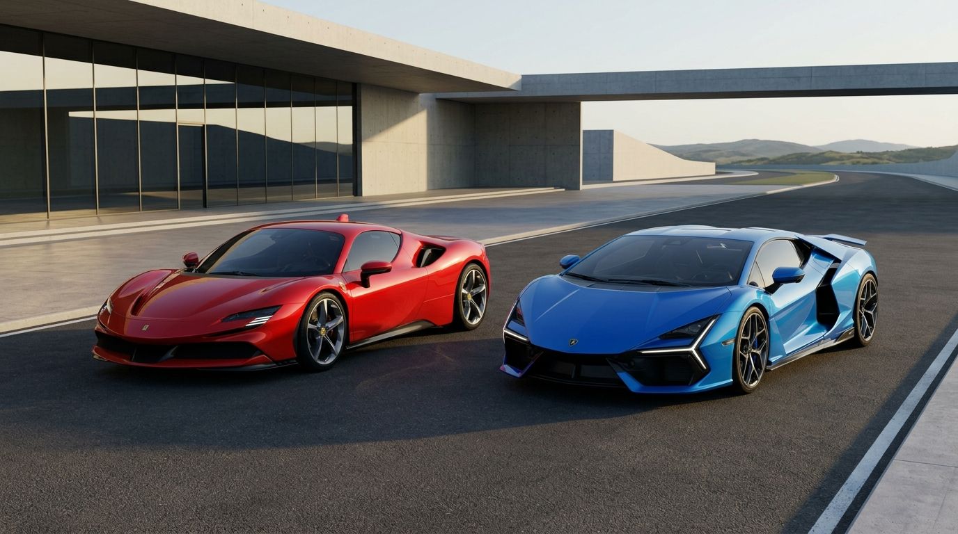 Ferrari Elettrica vs Lamborghini Temerario: elektryczne superauta porównanie